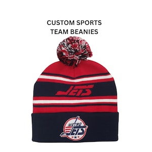 Design Your Own Beanie Hat, Custom Winter Hats, Ski Hats Logo, Personalized Beanie, Beanie with Logo, Patch, Embroidered pom beanie, 5 free