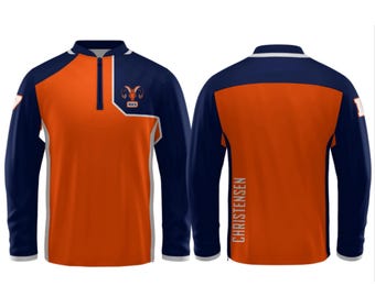 Suéter personalizado con cremallera de 1/4, para negocios, ropa, logotipo personalizado, suéter, chaqueta con cremallera de un cuarto, ropa de equipo de marca, suéter con logotipo