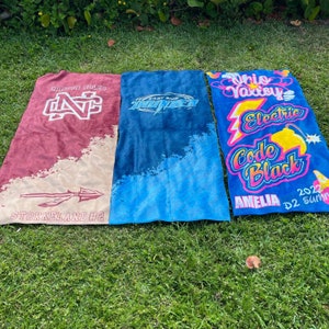Sublimated Sports team Towel, Full Custom Towel, Beach Towel, Pool towel, Summer Gifts, Personalized Full Color Towel with logo, bulk