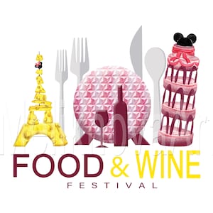 Epcot food and wine, Festival, Mouse head, Magic kingdom, Watercolor, Printable, Shirt, Digital, Sublimation transfer, PNG, Clipart