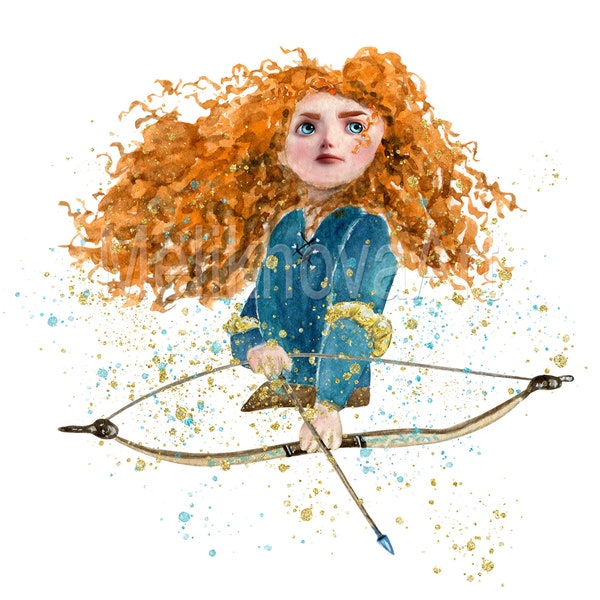 Merida Brave Sublimation Design Print - Etsy