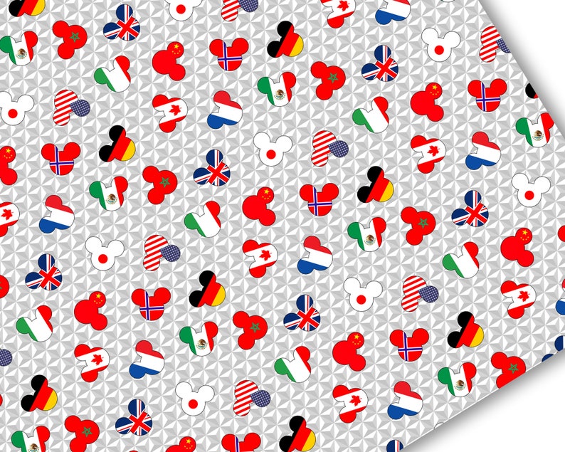 Subtle Epcot Pattern Epcot, Mouse Head, Figment, Magic Kingdom, Shirt, Sublimation, Parks ...