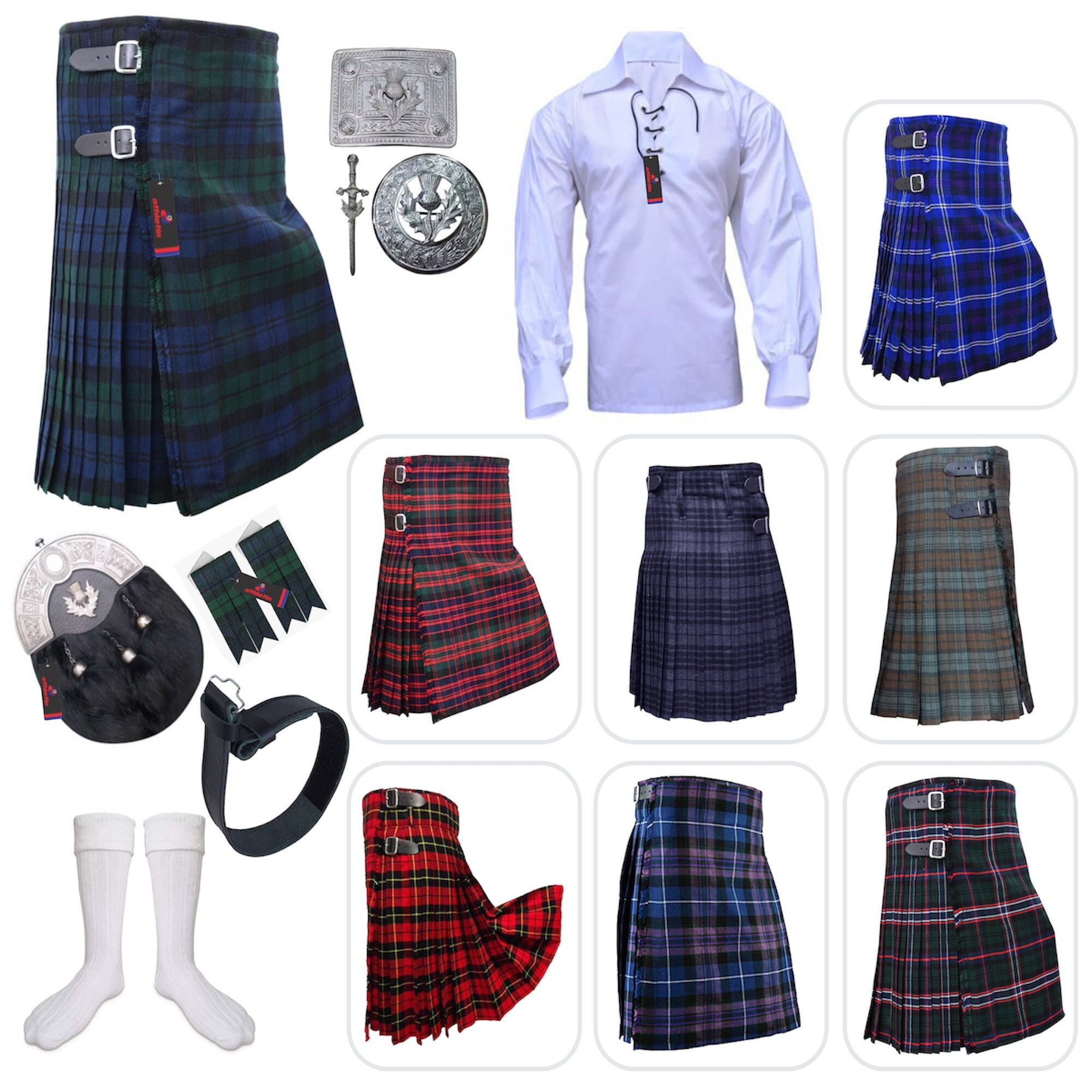 Clan Ross Kilt - Etsy