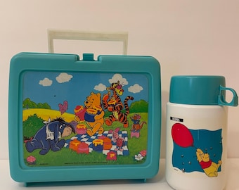 Vintage 1992 BARNEY & BABY BOP Purple Thermos Lunchbox - Etsy
