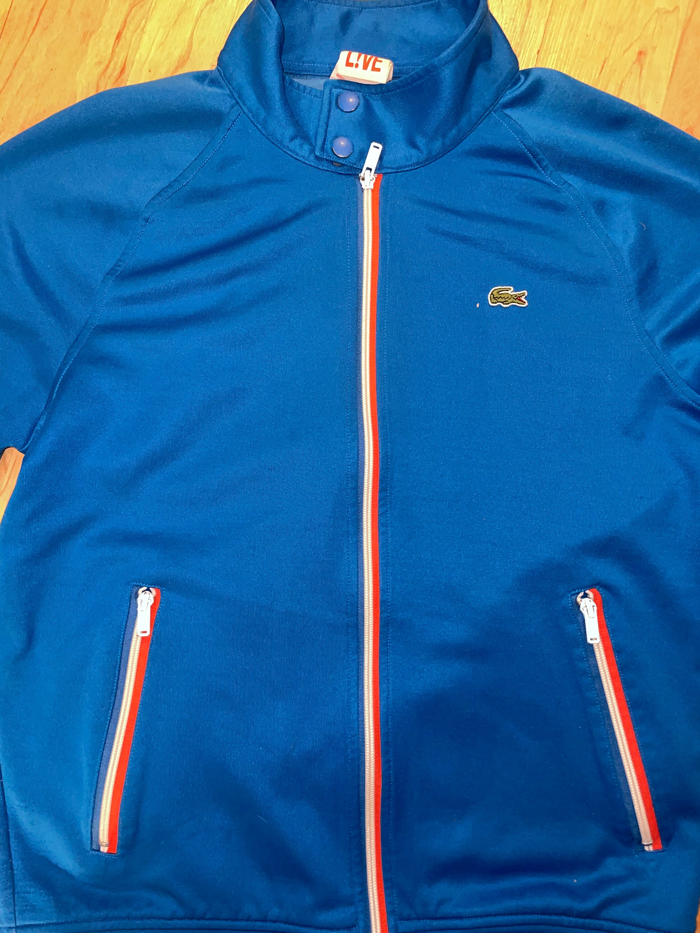 Lacoste Sport Vintage Mens Track Top Jacket Size:6 | eBay