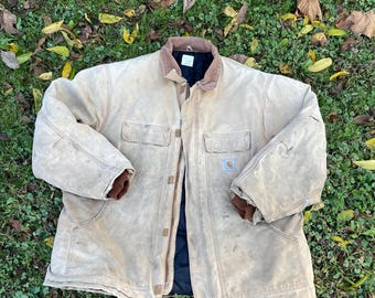 Vintage Carhartt C03 Traditional Brown Work Jacket Size XL - Etsy