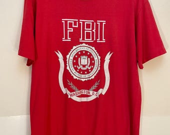 Vintage F.B.I T-shirt Size S - Etsy