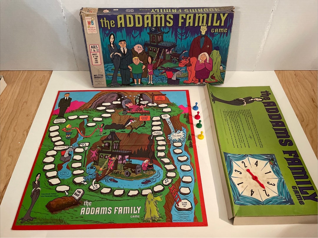 Vintage 1974 the Addams Family Board Game Milton Bradley 4411 - Etsy