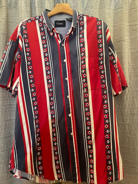 Vintage 90s Catalina Button Up Shirt Men’s Large S