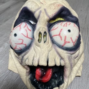 Vintage 1989 Don Post Halloween Mask 931 EYEscream Don Post Studios 80s Inbred Looking Creepy West Virginia X-Files Rubber  Monster Creature