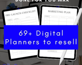 Mega Journal and Planner Bundle with MRR resell rights- Health, finance, marketing plan, business plan, credit, and more