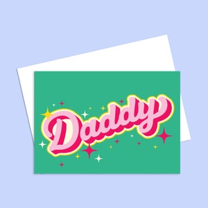 Daddy Greeting Card - Designed & Made in Melbourne - Recycled
