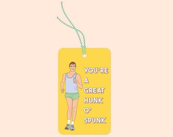 Great Hunk 'O Spunk Individual Gift Tags - Designed & Made in Melbourne