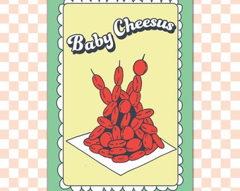 Baby Cheesus Fridge Magnet - Designed & Made in Melbourne