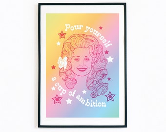 Pour Yourself a Cup of Ambition Original Artwork Print