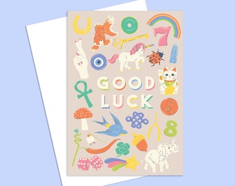 Good Luck Charm Greeting Card - Designed & Made in Melbourne
