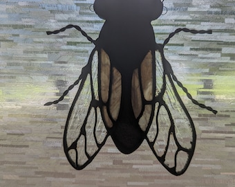 Stained Glass Housefly