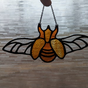 Stained Glass Horned Beetle