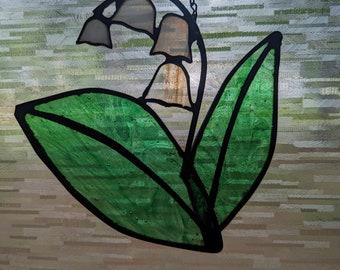 Stained Glass Lily of the Valley