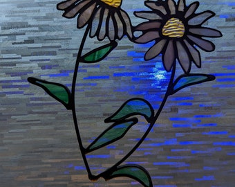 Stained Glass Purple Coneflowers