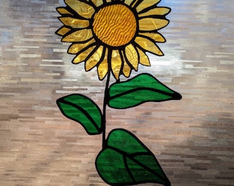 Stained Glass Sunflower