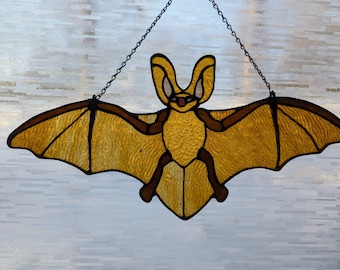 Stained Glass Big Eared Brown Bat