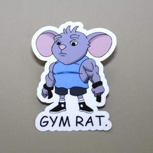 Gym Rat Sticker for Sale by American Artist