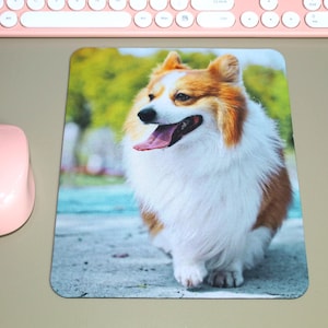 Personalized Mouse Pad, Pet Portrait Mouse Pad, Pet Photo Mouse Pad, Premium Quality, Pet Parent Mouse Pad.