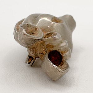 Boutons De Manchette Vintage Tête De Cheval - Argenté, Thème Humoristique, Occasion Bon état