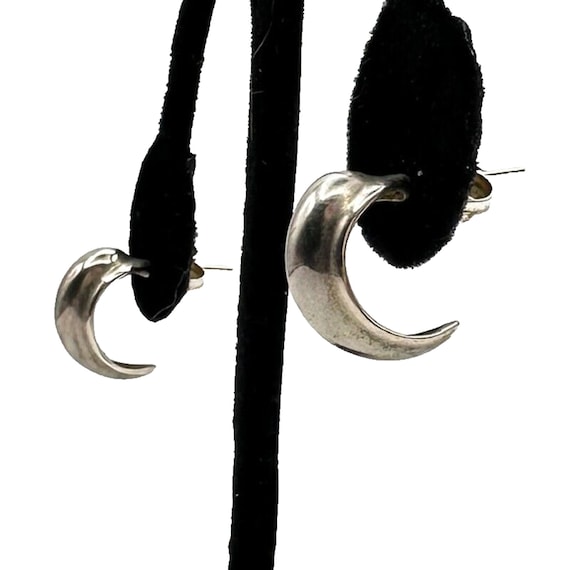 Sterling Silver Hoop Earrings Robert Lee Morris 9… - image 1