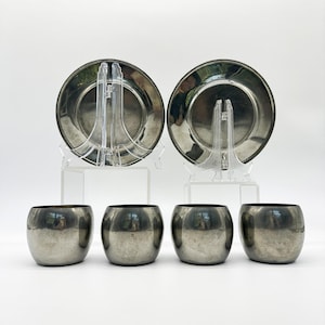 Vintage Auto Racing Custom Trophy Cups Plates MCM Pewter Motor Sports Man Cave Decor Wilmot 1960s Car Lover Gift Engraved Awards (6)