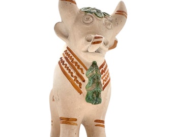 Peruvian Pottery Bull Torito de Pucara Terracotta Sculpture Figurine Vintage