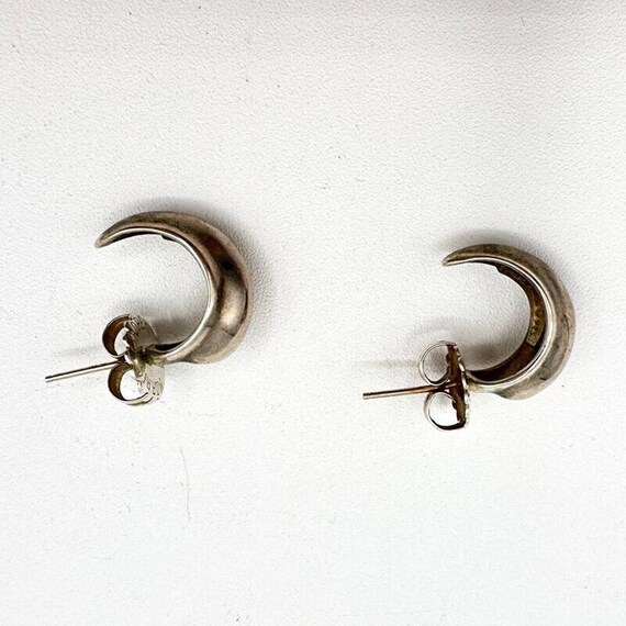 Sterling Silver Hoop Earrings Robert Lee Morris 9… - image 4