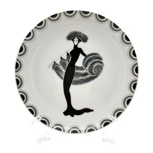 Erte Black White - Etsy
