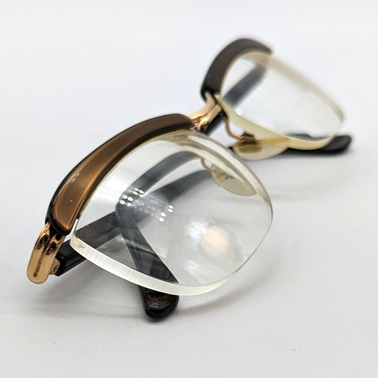 Amor Gold Filled Half Frame Glasses Vintage 1960s Made in  display picture 2