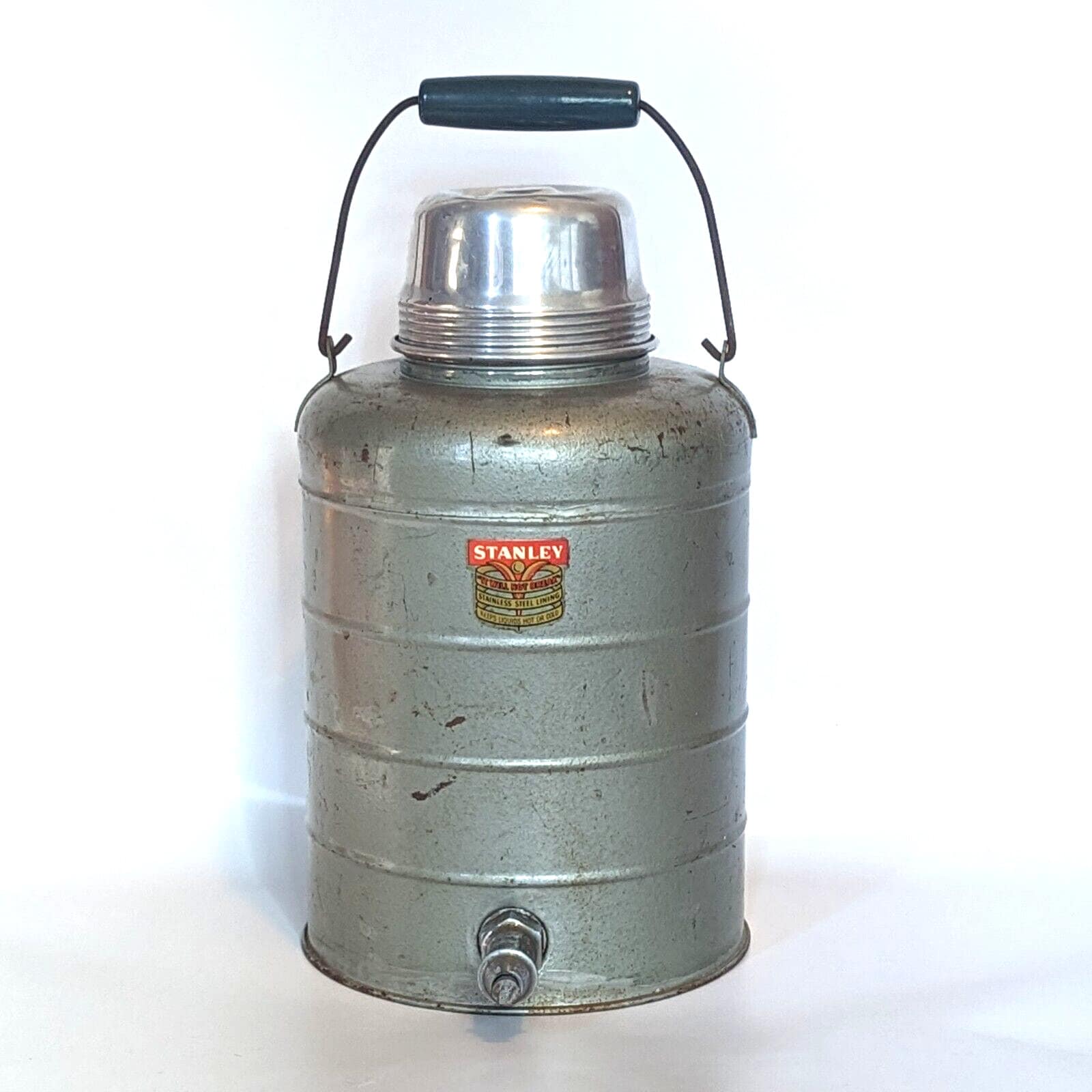 Vintage Stanley Drink Cooler Dispenser Thermos Hot Cold Metal 2 Gallon