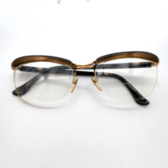 Amor Gold Filled Half Frame Glasses Vintage 1960s Made in France Says 18mm GF