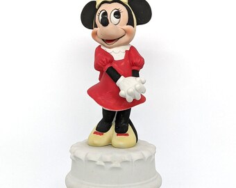 Disney Minnie Mouse Musical Figurine Vintage Korea When You Wish Upon a Star