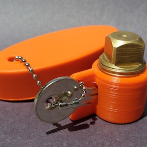 PlugKeyper - boat drain plug keychain and reminder