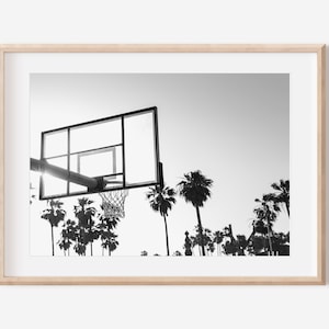 Basketball Hoop Wall Print, Basketball Wall Art Poster,  Printable wall art, Basketball Wall Decor , digital download, Travel Wall Art