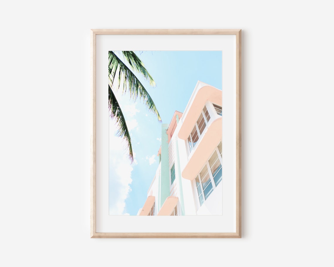 Miami Wall Art,miami Beach Poster, Ocean Drive, Printable Wall Art ...