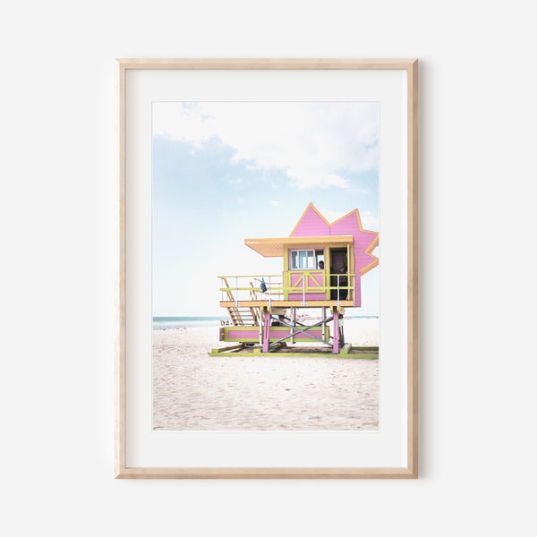 Miami Wall Art,Miami Beach Poster, Miami Printable wall art, Wall Art, téléchargement numérique, Travel Wall Art