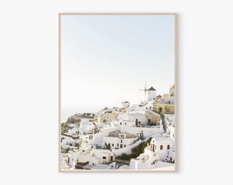 Santorini Wall Art, Santorini Print, Greece Printable Wall Art, Santorini Photography, Digital Download, Travel Wall Art