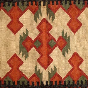 Hallway Kilim Jute Runner, Stair Wool Runners, Handloom Bohemian Carpet Rug, Home Decor Rugs