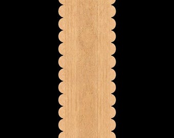 Scalloped Jute Runner, Handmade Braided Boho Home Decor Rug