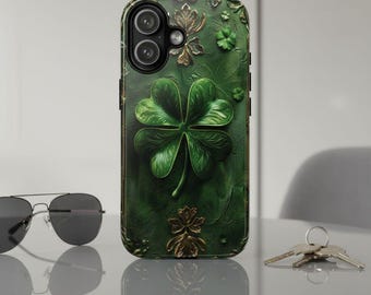 St Patricks Day Shamrock Tough Case: iPhone, Samsung, Google models