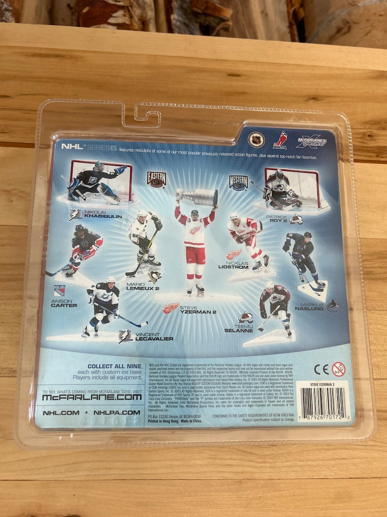 Mcfarlane Series 6 Steve Yzerman Figurine Etsy Canada