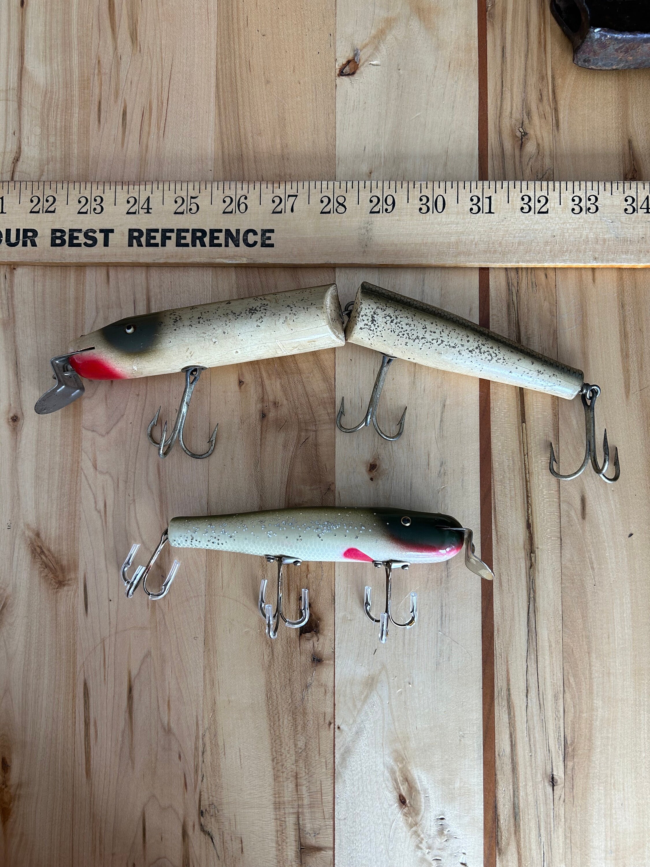 Vintage Lucky Strike Wood Musky Lures Canada
