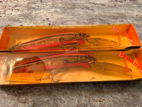 Pair of Vintage Bomber Fishing Lure - Etsy
