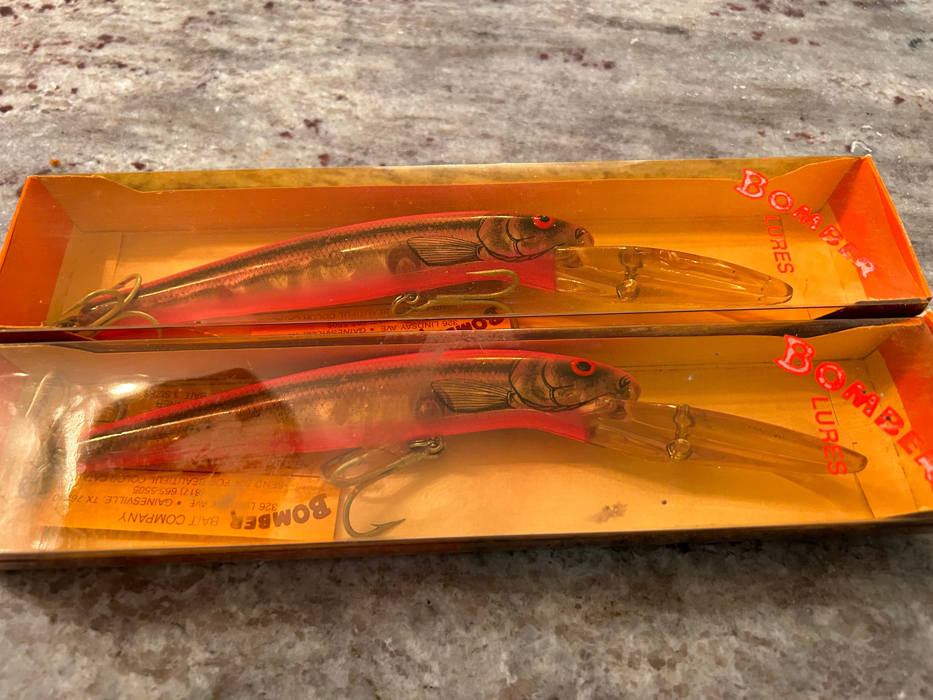 Vintage Bomber Yellow Coachdog Water Dog Lure In Box For Sale